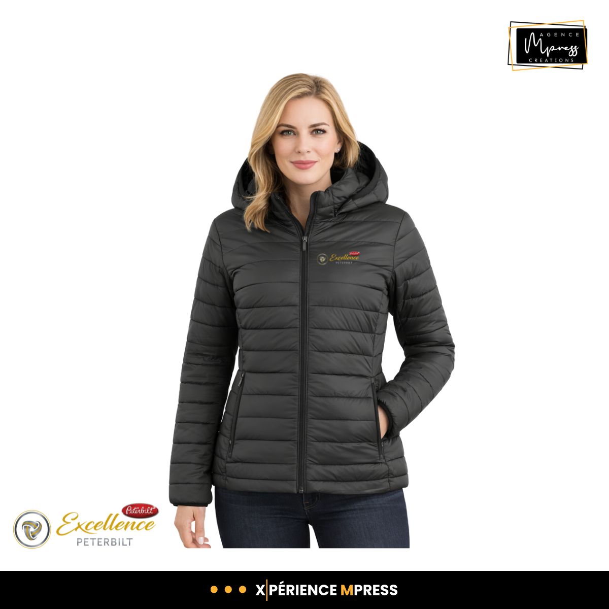 Manteau capuchon amovible femme - Excellence Peterbilt