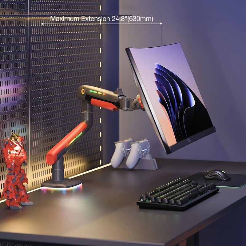 NORTH BAYOU L50 "32-60" Inch Gaming Screen RGB Light Curved Ultrawide Flat Monitor Stand