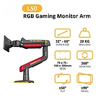NORTH BAYOU L50 "32-60" Inch Gaming Screen RGB Light Curved Ultrawide Flat Monitor Stand