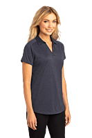L574 PLAYERA POLO DAMA MC PORT AUTHORITY DIGI HEATHER PERFORMANCE