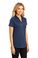 L574 PLAYERA POLO DAMA MC PORT AUTHORITY DIGI HEATHER PERFORMANCE