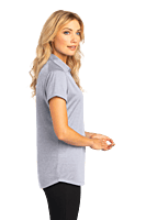 L574 PLAYERA POLO DAMA MC PORT AUTHORITY DIGI HEATHER PERFORMANCE