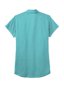 L574 PLAYERA POLO DAMA MC PORT AUTHORITY DIGI HEATHER PERFORMANCE