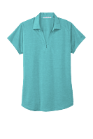 L574 PLAYERA POLO DAMA MC PORT AUTHORITY DIGI HEATHER PERFORMANCE
