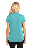 L574 PLAYERA POLO DAMA MC PORT AUTHORITY DIGI HEATHER PERFORMANCE