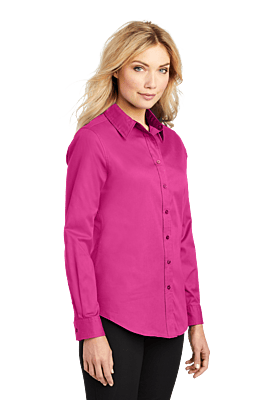 L608 CAMISA DAMA ML PORT AUTHORITY EASY CARE