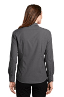 L640 CAMISA DAMA ML PORT AUTHORITY CROSSHATCH 