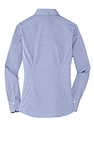 L640 CAMISA DAMA ML PORT AUTHORITY CROSSHATCH 