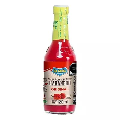 LA ANITA SALSA HABANERO ROJA 120 ML