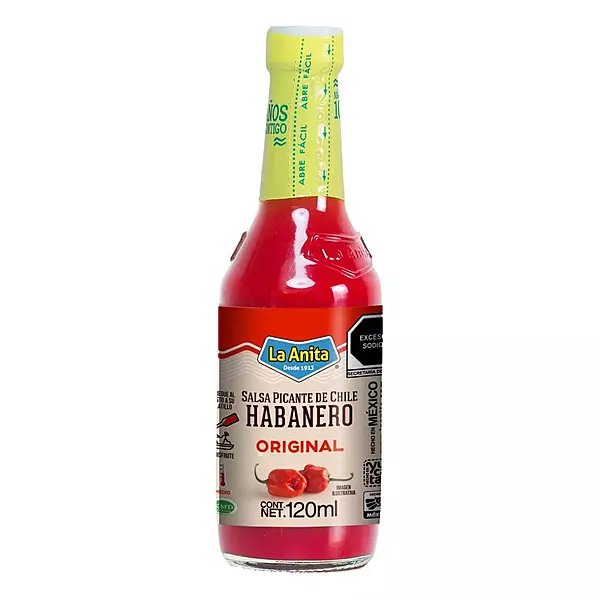 LA ANITA SALSA HABANERO ROJA 120 ML