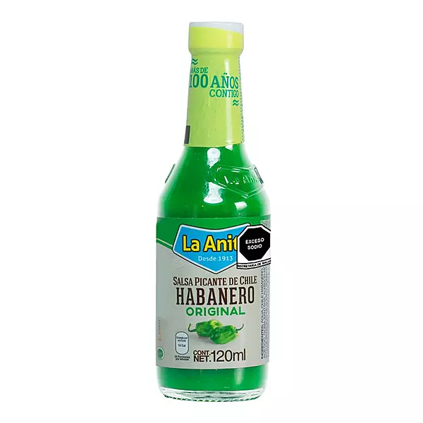 LA ANITA SALSA HABANERO VERDE 120 ML