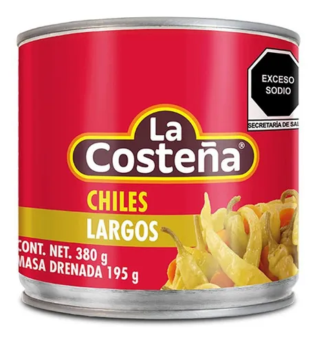 LA COSTEÑA CHILES LARGOS 380 G