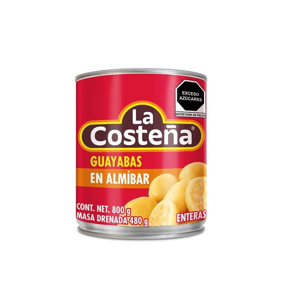 LA COSTEÑA GUAYABAS EN ALMIBAR 800 G