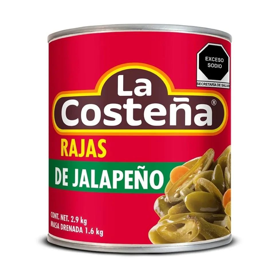LA COSTEÑA JALAPEÑO EN RAJAS 2.8 KG