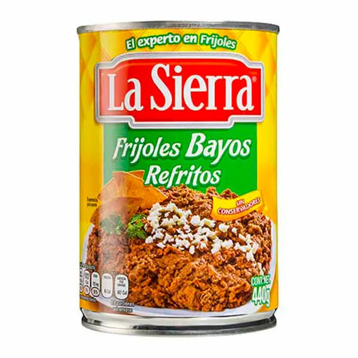 LA SIERRA FRIJOL BAYO REFRITO 440 G