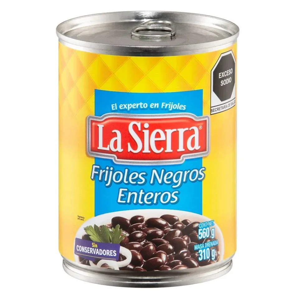 LA SIERRA FRIJOL NEGRO ENTERO 560 G
