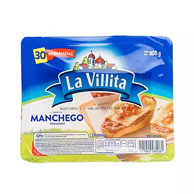 LA VILLITA  MANCHEGO REBANADO 800 GR