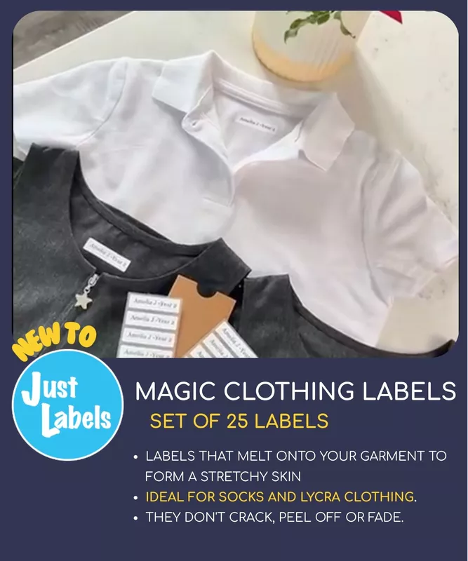 Just Labels - Magic Clothing Labels