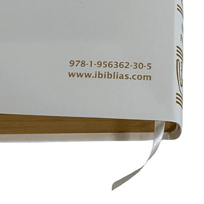 La Biblia Latinoamérica de Lujo Blanca, Letra Grande, Imitación piel