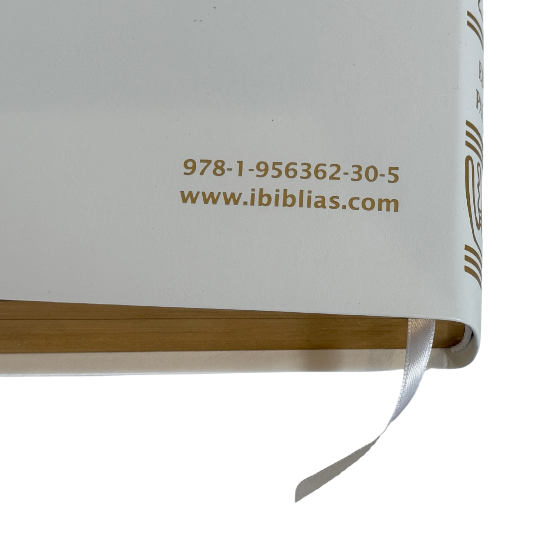 La Biblia Latinoamérica de Lujo Blanca / Letra Grande / Imitación piel - Caja de 16 unidades