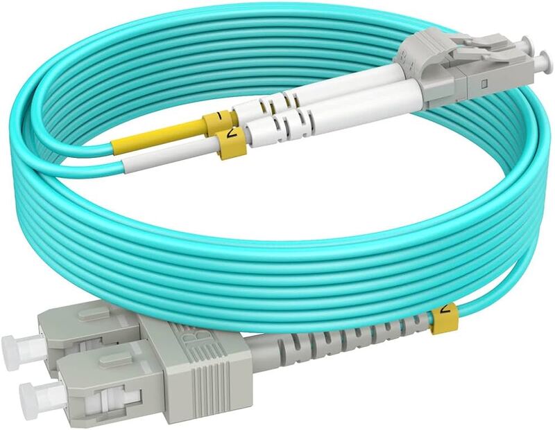 LC-SC multi mode duplex 5M Fiber optic patch cable OM3