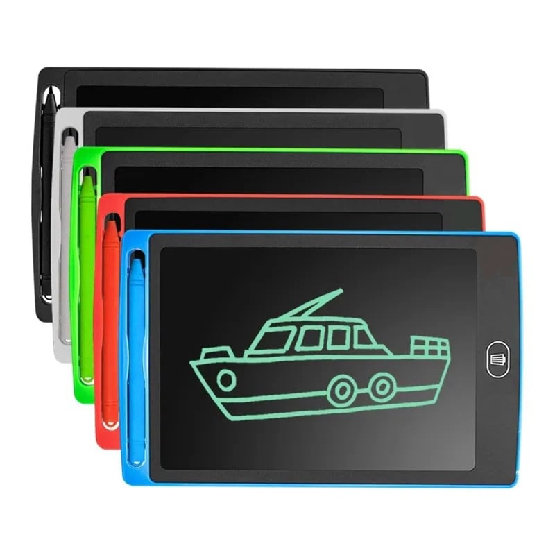 LCD Writing Tablet for Kids – 8.5 Inch (Set of 5) - Random Colour