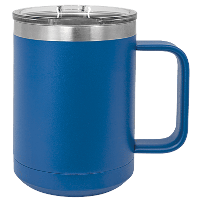 Royal Blue Polar Camel 15 oz. Coffee Mug with Slider Lid