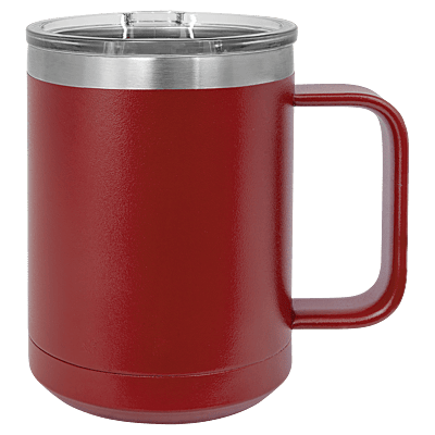 Maroon Polar Camel 15 oz. Coffee Mug with Slider Lid
