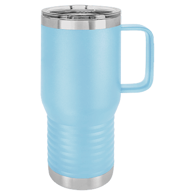 Light Blue Polar Camel 20 oz. Travel Mug with Slider Lid