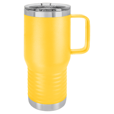 Yellow Polar Camel 20 oz. Travel Mug with Slider Lid
