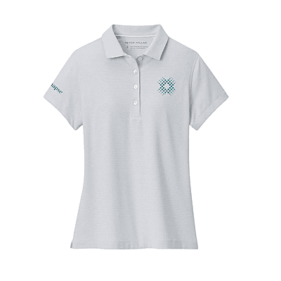Peter Millar - Women's Jubilee Short-Sleeve Button Polo - Whispering Grey