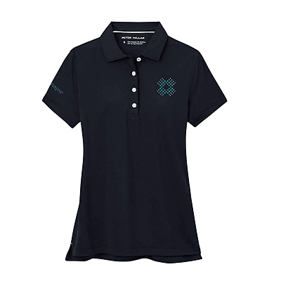 Peter Millar - Women's Button Polo - Black