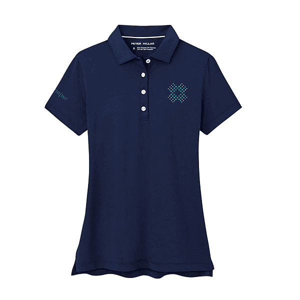 Peter Millar - Women's Button Polo - Navy Peter Millar - Women's Button Polo - Navy
