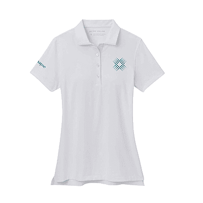 Peter Millar - Women's Button Polo - White