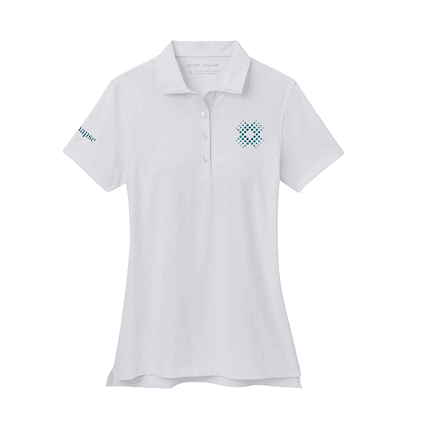 Peter Millar - Women's Button Polo - White Peter Millar - Women's Button Polo - White