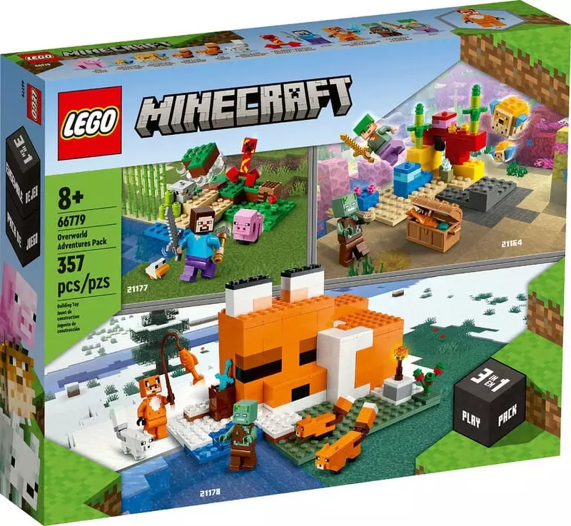 LEGO Minecraft 66779 Overworld Adventures 3 in 1Pack