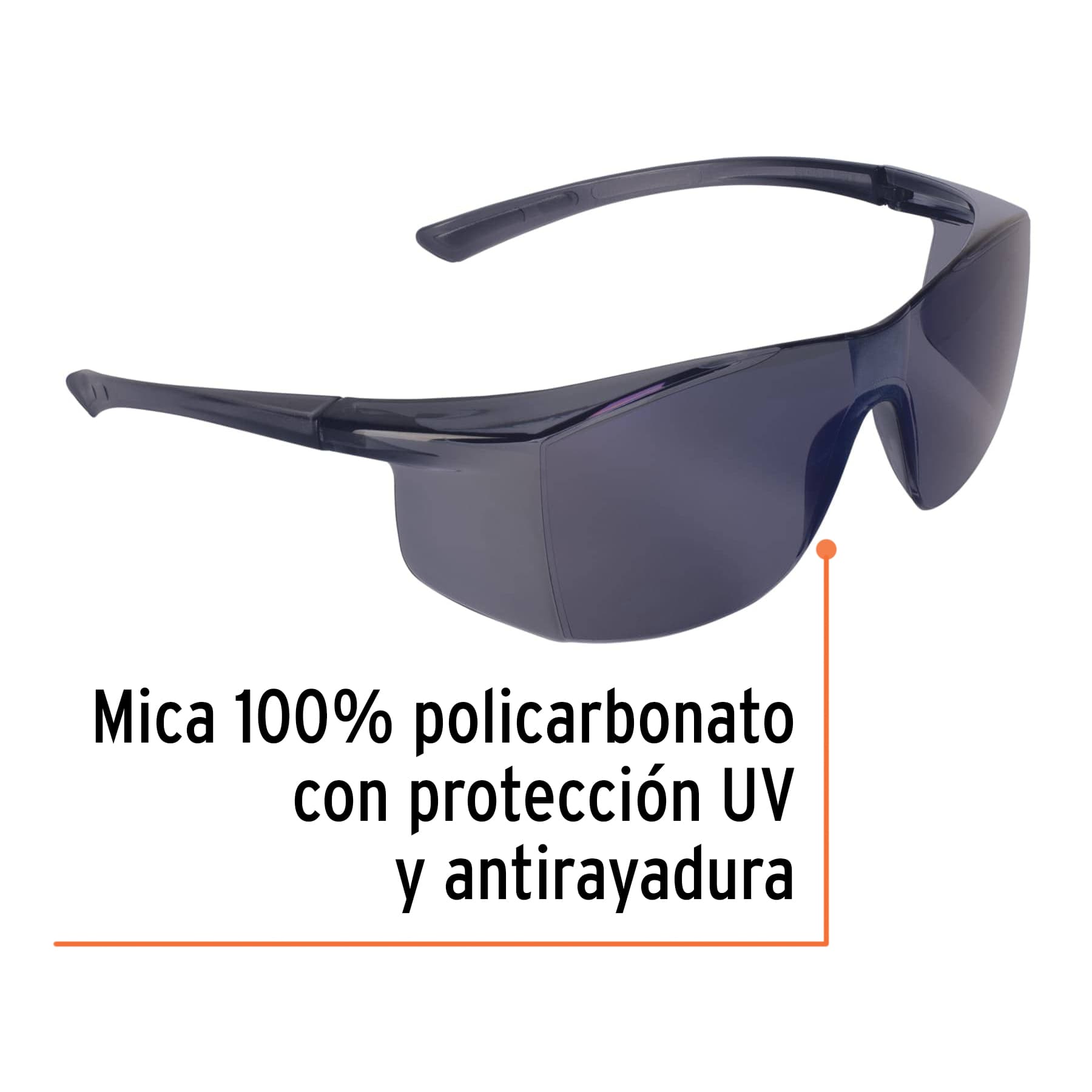 Lentes de seguridad, mica espejo azul, Ultralite - LEN-LEZ / 10823