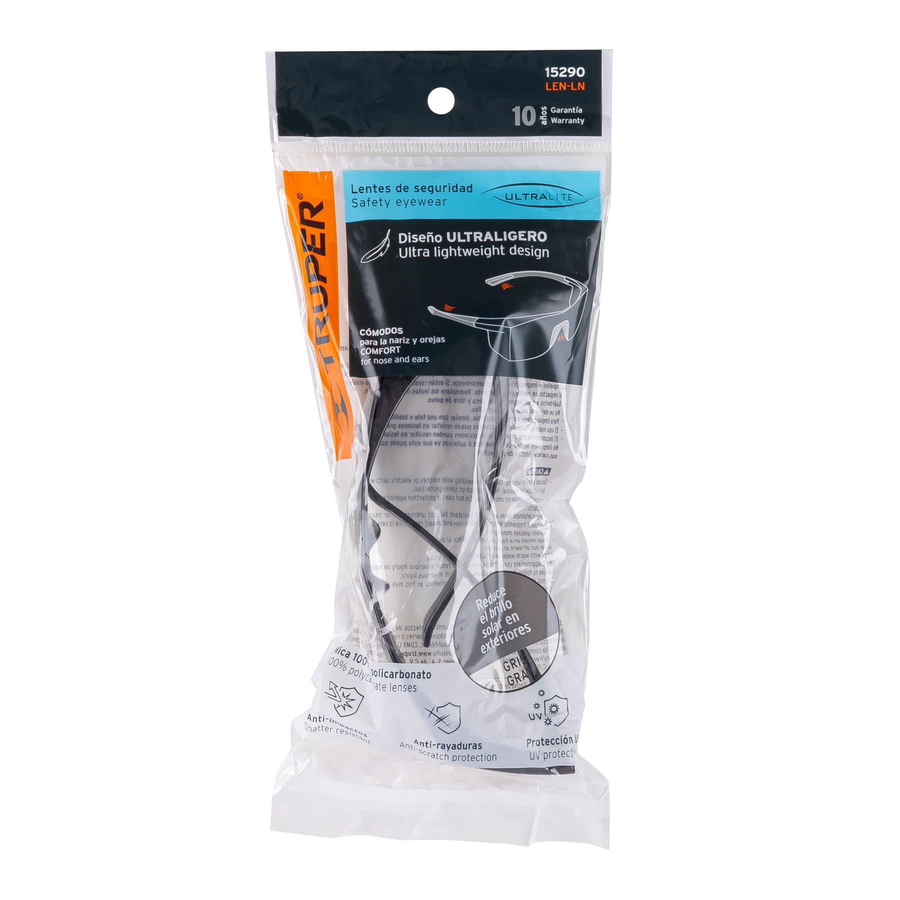 Lentes de seguridad, mica ambar, Ultralite - LEN-LA / 15295