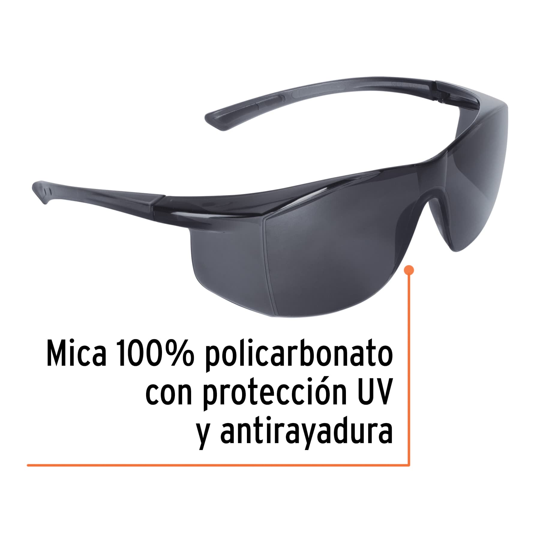 Lentes de seguridad, mica ambar, Ultralite - LEN-LA / 15295