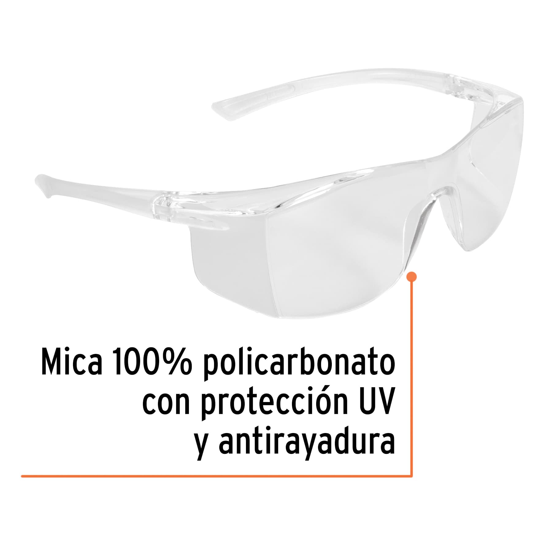 Lentes de seguridad, mica transparente, Ultralite - LEN-LT / 14293