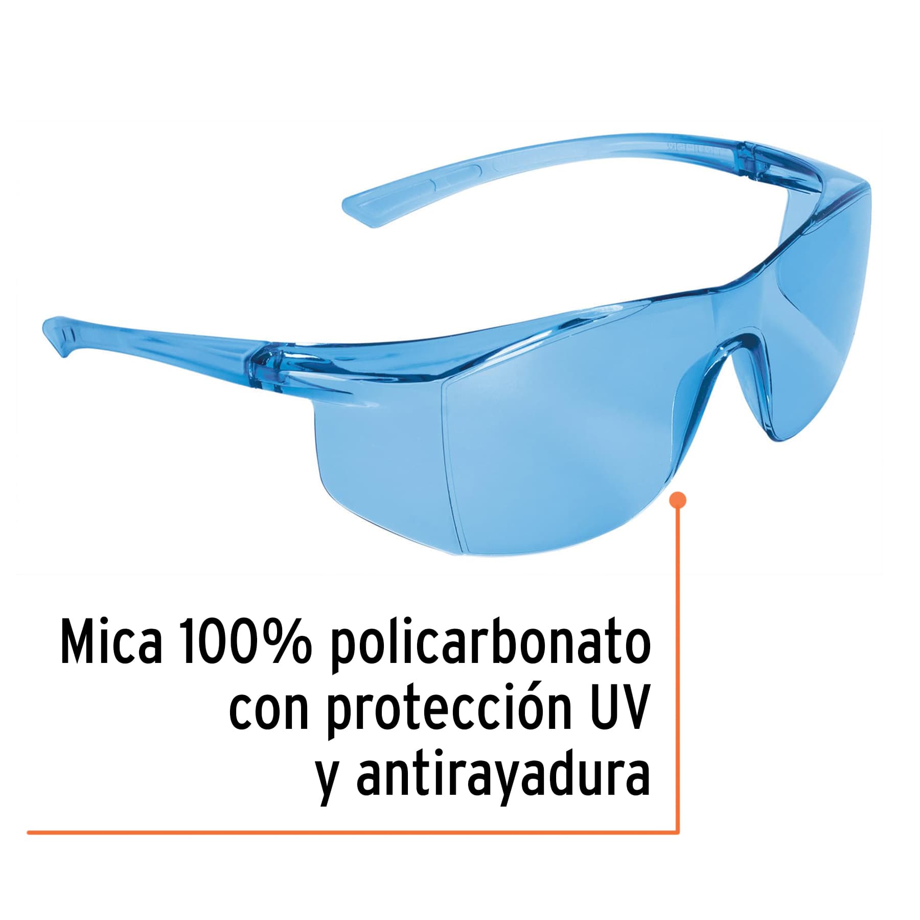 Lentes de seguridad, mica azul, Ultralite - LEN-LZ / 10819