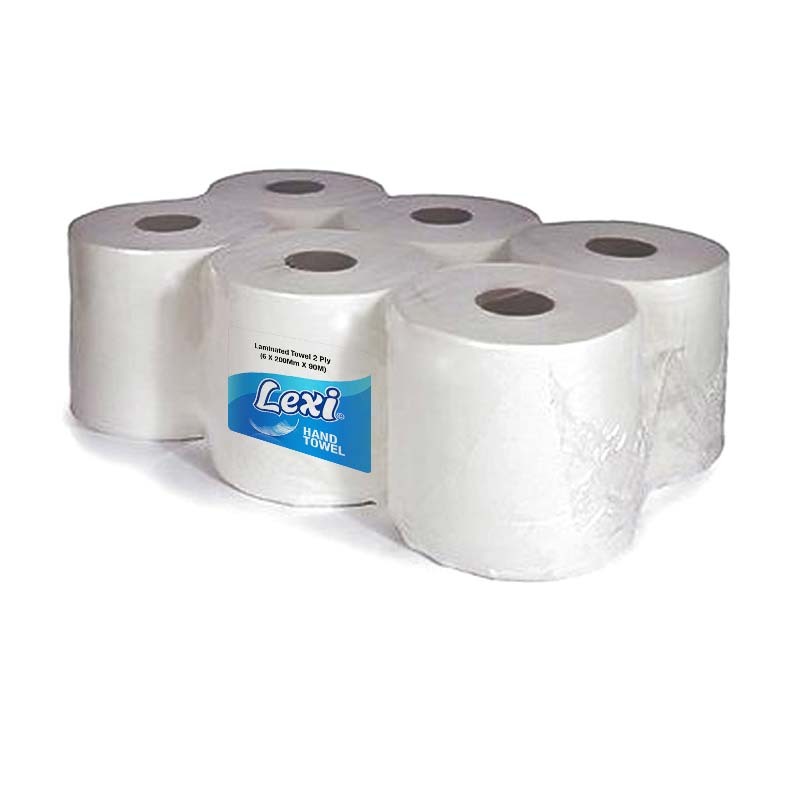 Lexi Laminated Towel 2 Ply (6 X 200MM X 90M)