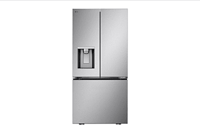 LG French Door Refrigerator, 33 inch Width, ENERGY STAR Certified, Counter Depth, 20.2 cu. ft. Capacity, Stainless Steel colour