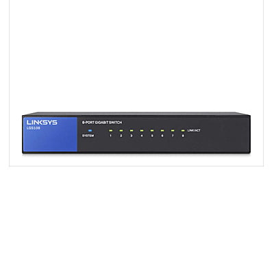 Linksys LGS108-ME-RTL 8-Port Unmanaged Gigabit Ethernet Switch