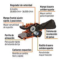 Lijadora de banda 3 x 21' 1010 W, profesional - LIBA-3X21A2 / 13448