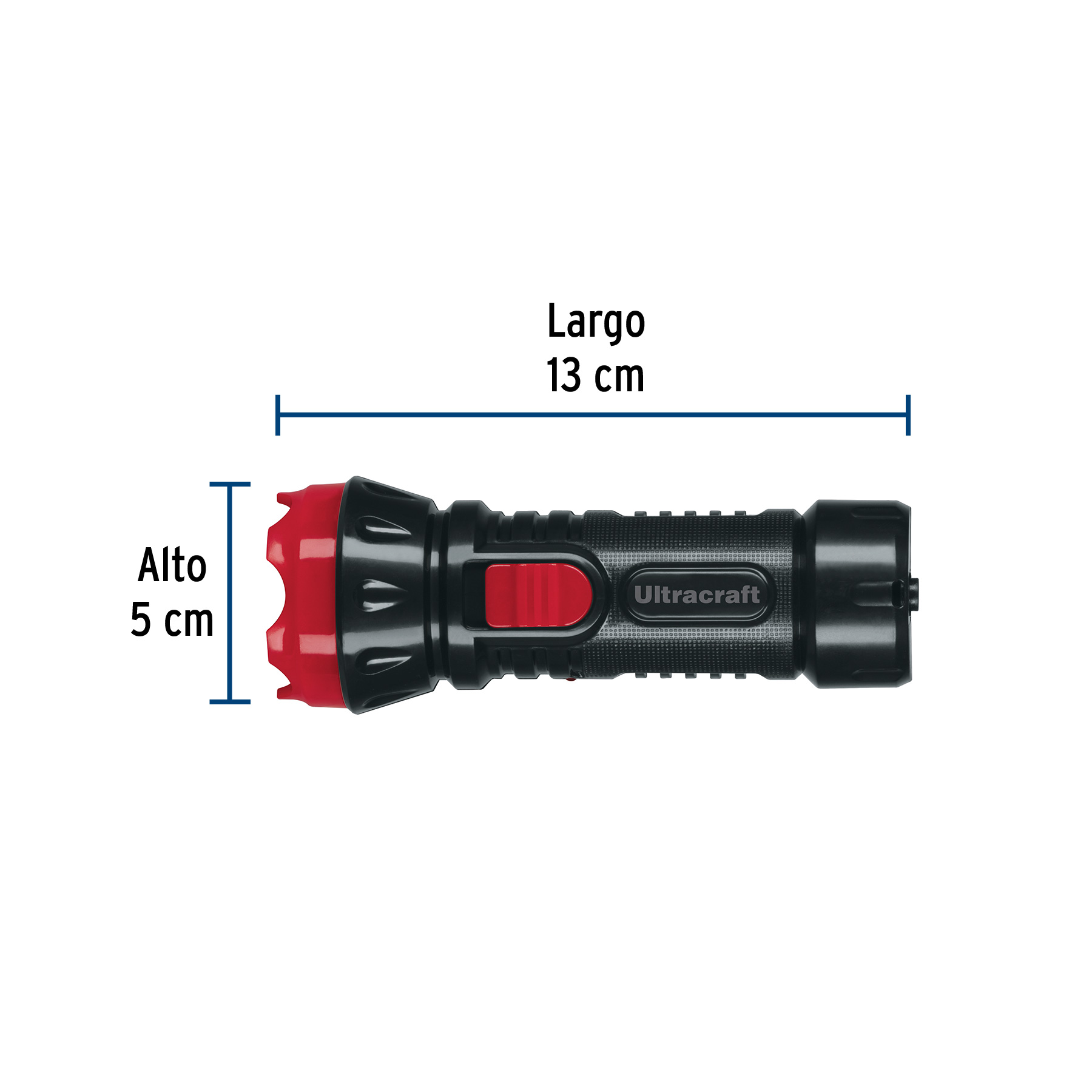 Linterna plástica de LED, 40 lm, recargable, ULTRACRAFT-LILE-21U / 41010