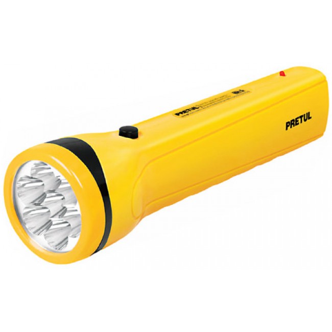Linterna plástica de LED, 80 lm, recargable, PRETUL - LILE-7P / 24082