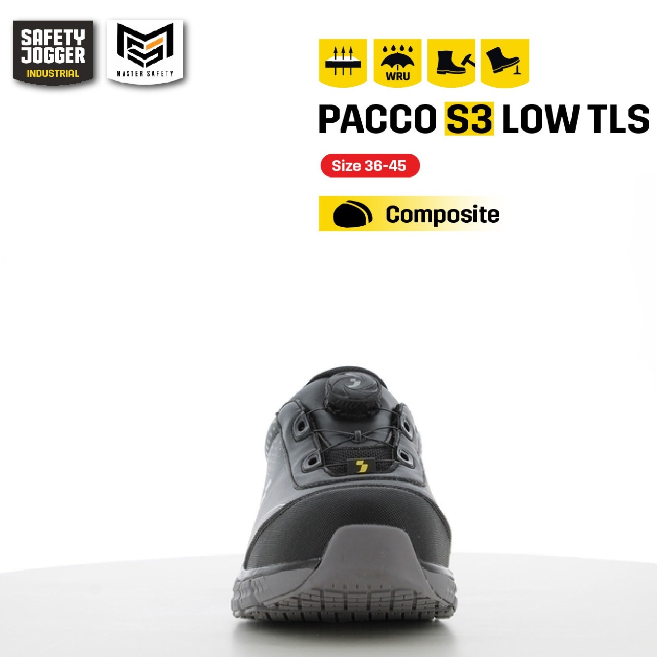 รองเท้าเซฟตี้ Safety Jogger  รุ่น PACCO รองเท้านิรภัย รองเท้าหัวเหล็ก รองเท้ากันลื่น