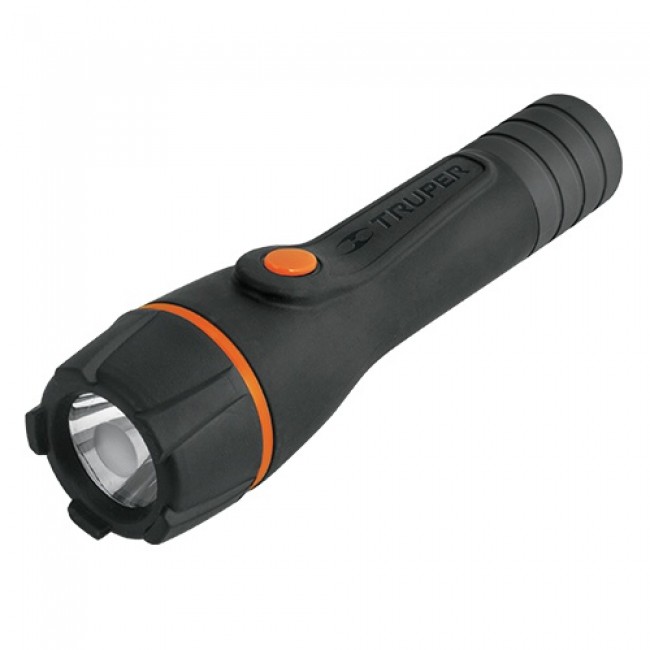 Linterna plástica 1 LED 80 lm con 2 pilas AA, Truper-LIPLA-80 / 13018