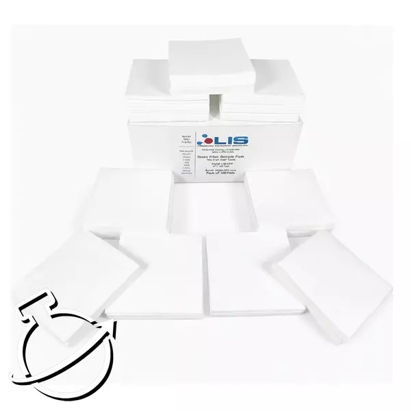 Glass Fiber Sample Pads 4"x4" (10cm) For CEM Microwaves 400 unidades/paquete